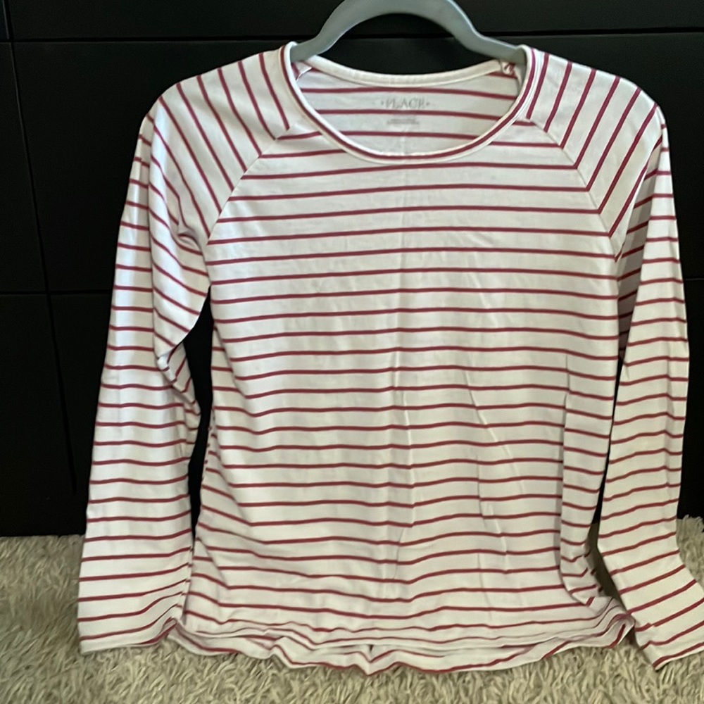 Plum/off white striped t-shirt.  Size XXL.  Children’s place brand